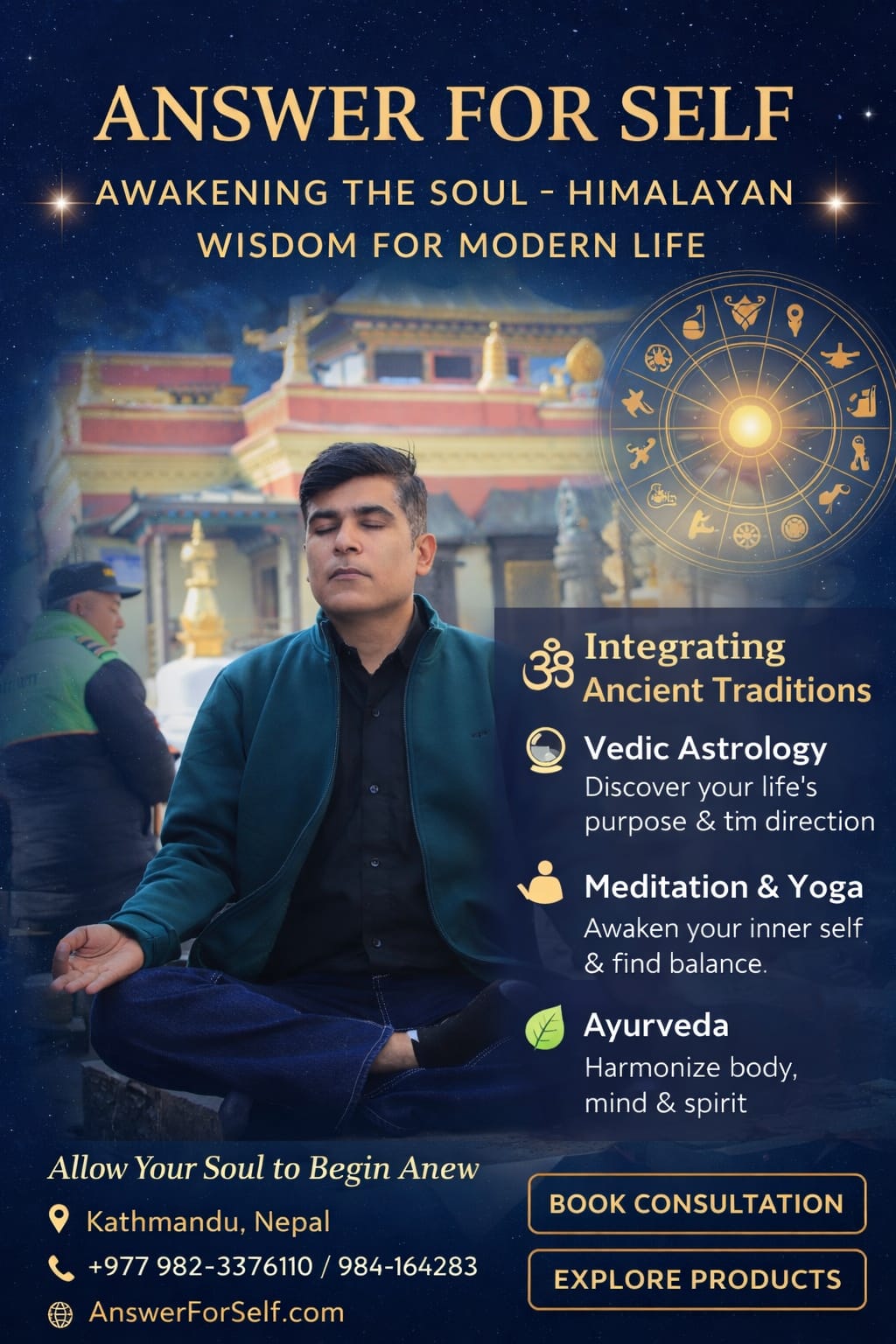 Niaadim at Kathmandu temple